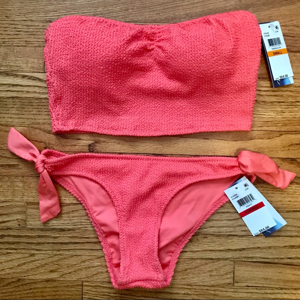 *SOLD* New Isabella Rose Coral Bikini SM Top XS Bottoms